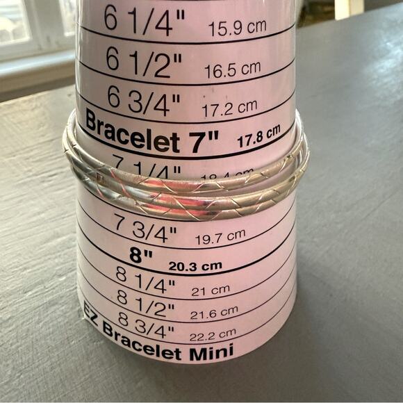 Sterling Silver 3 Bangle Bracelets Set - Picture 5 of 8